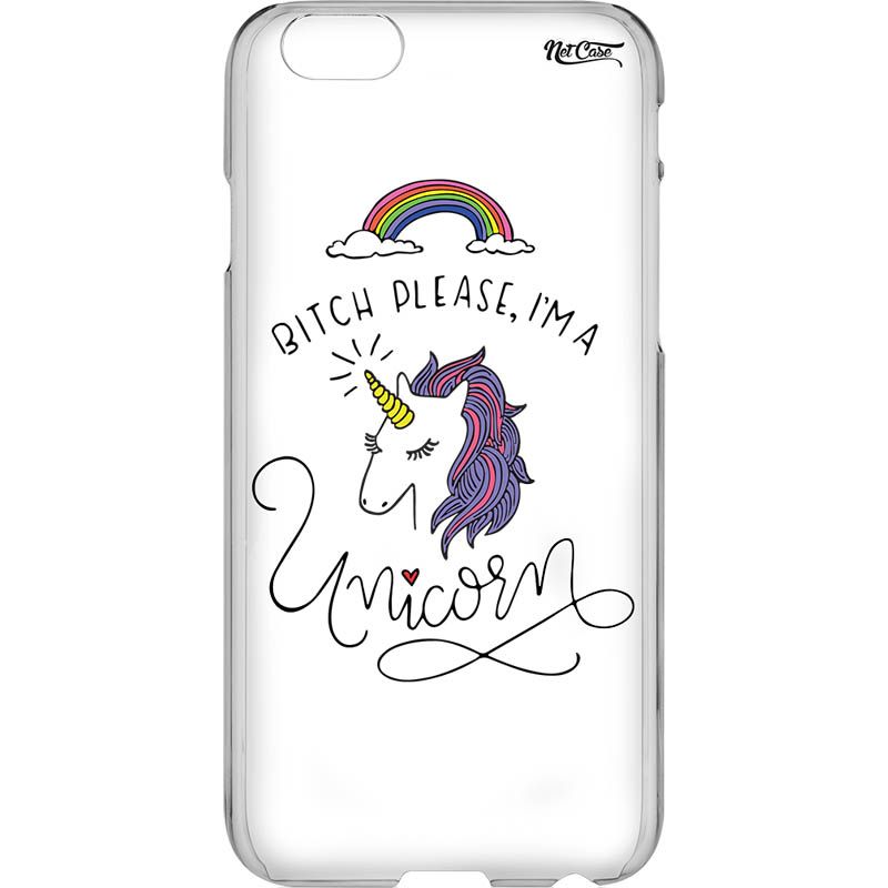 Capa Silicone NetCase Transparente ''I Don't Care I'm a Unicorn''