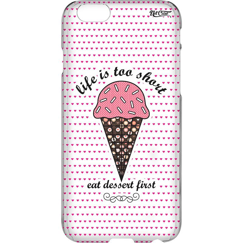 Capa Silicone NetCase Transparente ''Life Is Too Short''...