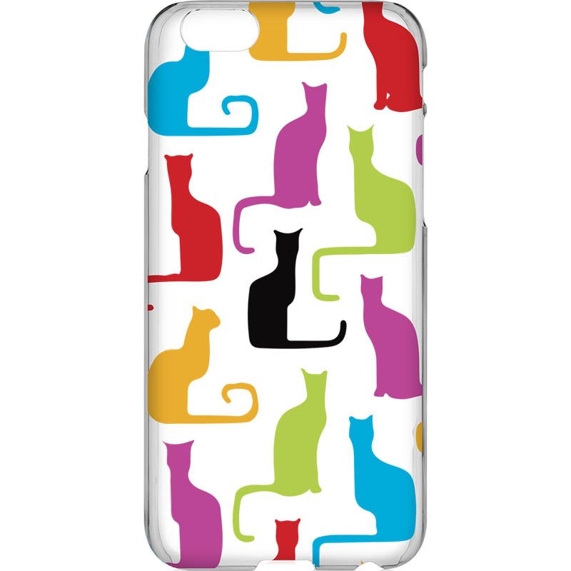 Capa Silicone NetCase Transparente Cats Colors
