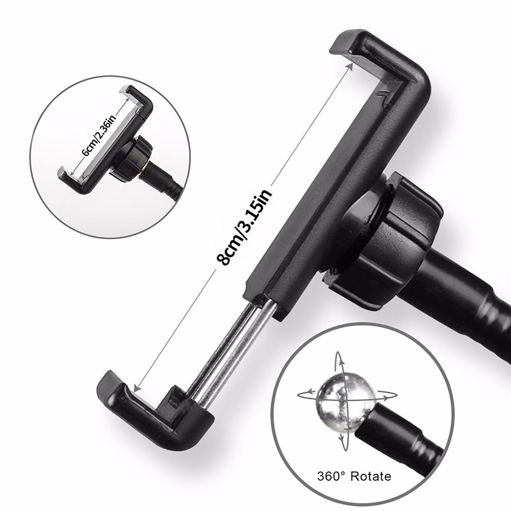 Suporte Multifuncional para Celular com Ring Light Usb - Preto