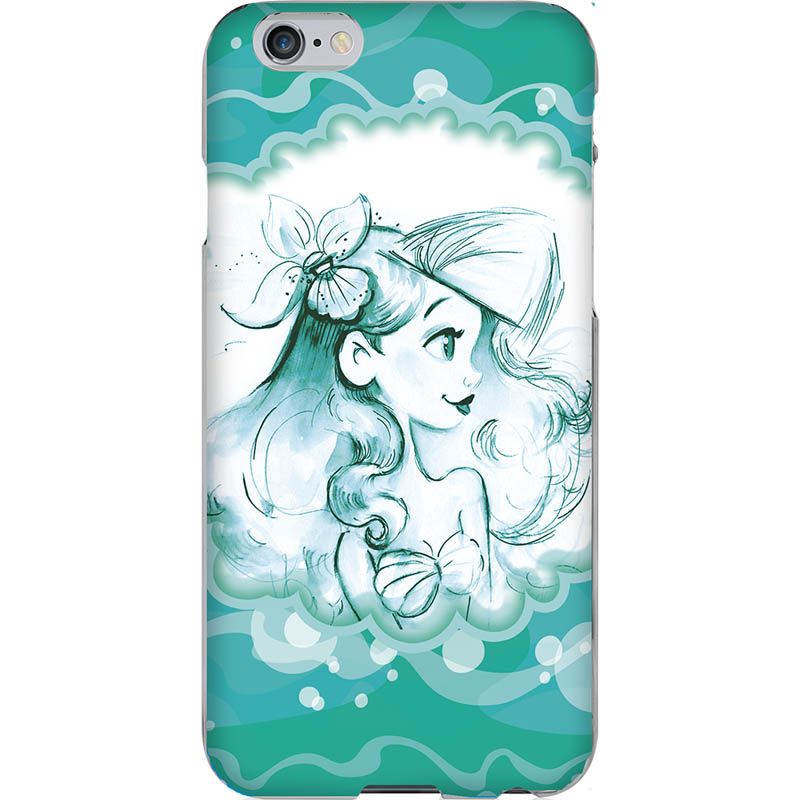 Capa Silicone NetCase Chapada Little Mermaid Blue & White