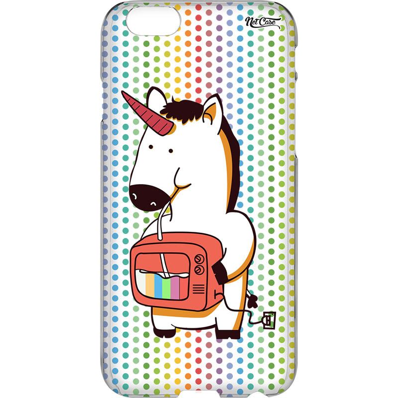 Capa Silicone NetCase Transparente Unicorn Drink