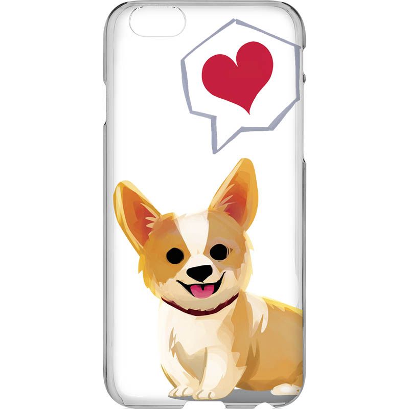 Capa Silicone NetCase Transparente Dog Thinking Love