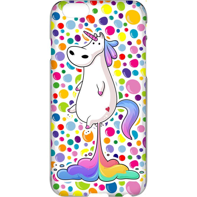 Capa Silicone NetCase Transparente Unicórnio Balões