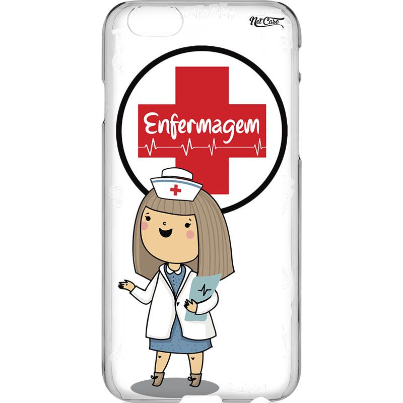 Capa Silicone NetCase Transparente Enfermagem