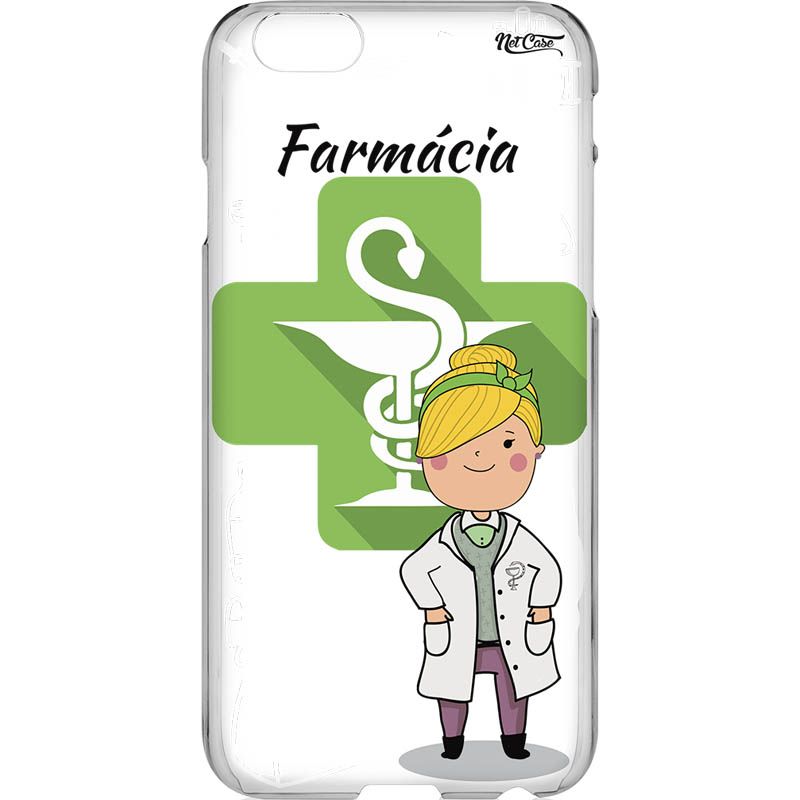 Capa Silicone NetCase Transparente Farmácia