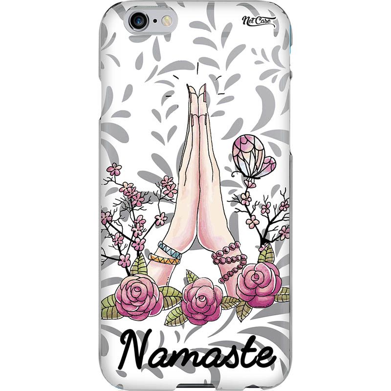 Capa Silicone NetCase Transparente Floral Namaste