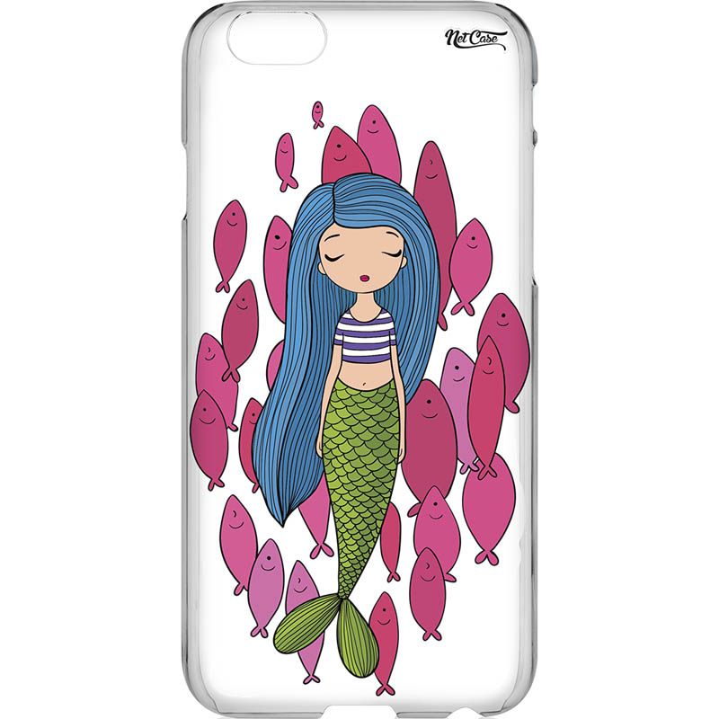 Capa Silicone NetCase Transparente Mermaid & Pisces