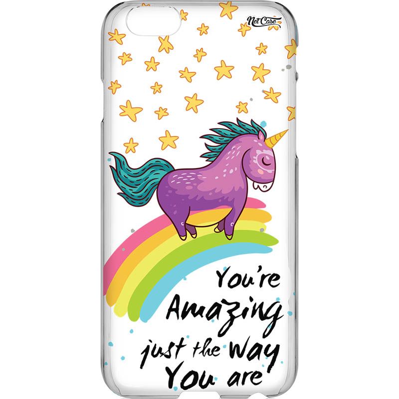 Capa Silicone NetCase Transparente ''You're Amazing, Just the Way You Are''