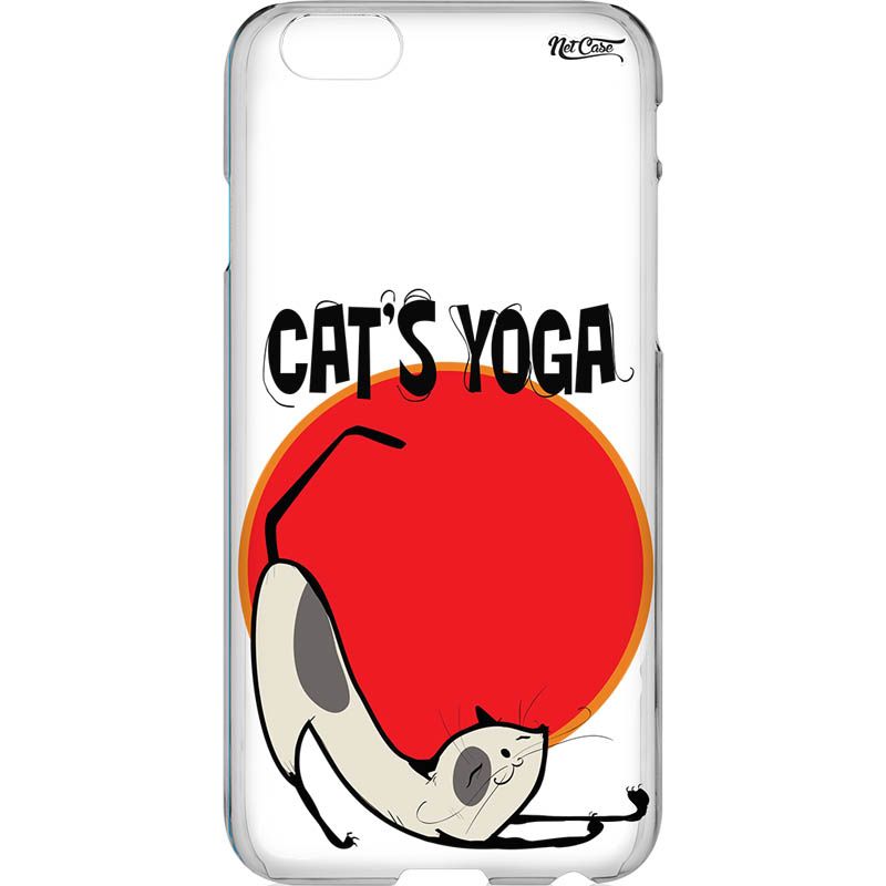 Capa Silicone NetCase Transparente Cat's Yoga