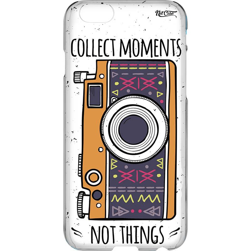 Capa Silicone NetCase Transparente Collect Moments, Not Things