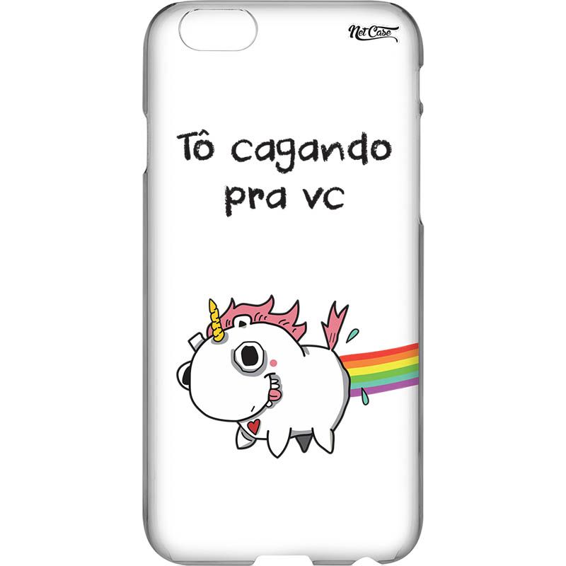 Capa Silicone NetCase Transparente Tô Cag* Pra Vc