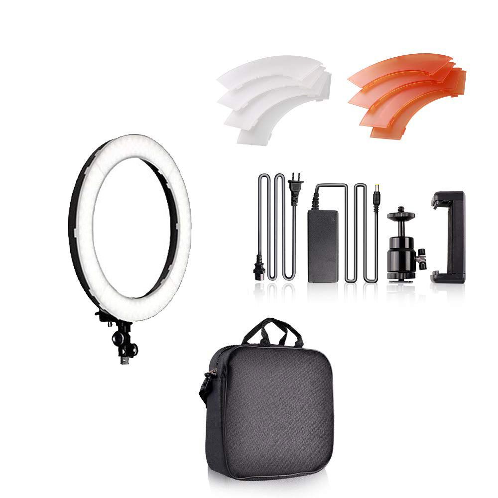 Ring Light 18'' com Tripé e Suporte Lucacell - Iluminador de Led 