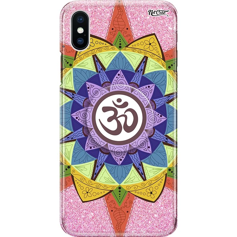 Capa Netcase Glitter + Pop 3in1 Rosa - Mandala Hindu