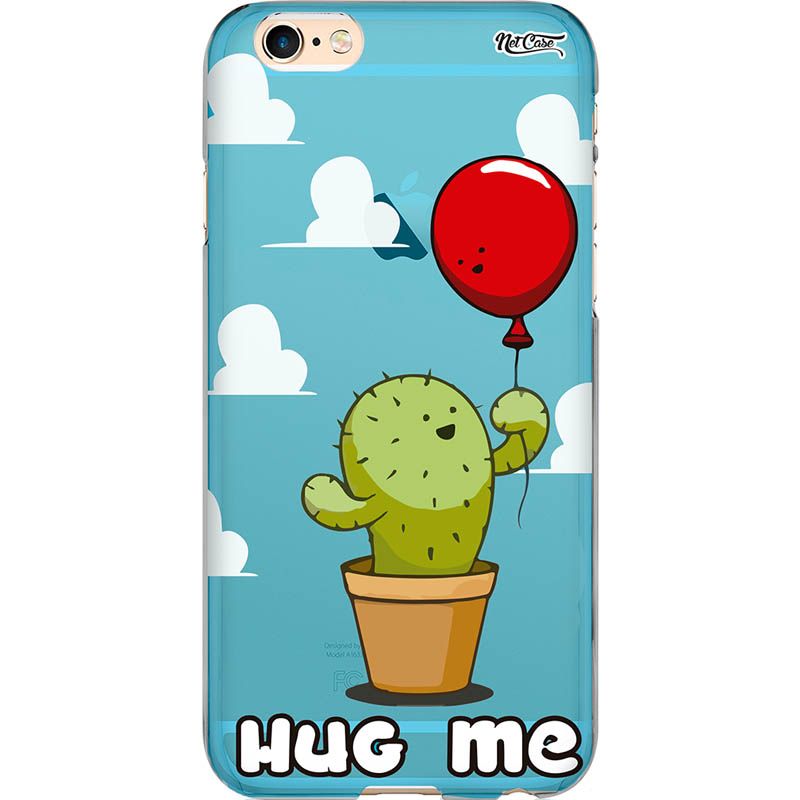 Capa Silicone NetCase Chapada Cactus and Balloon: Hug Me
