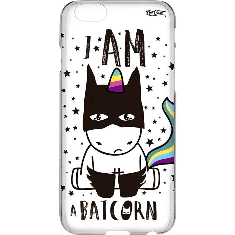 Capa Silicone NetCase Transparente I Am a Batcorn