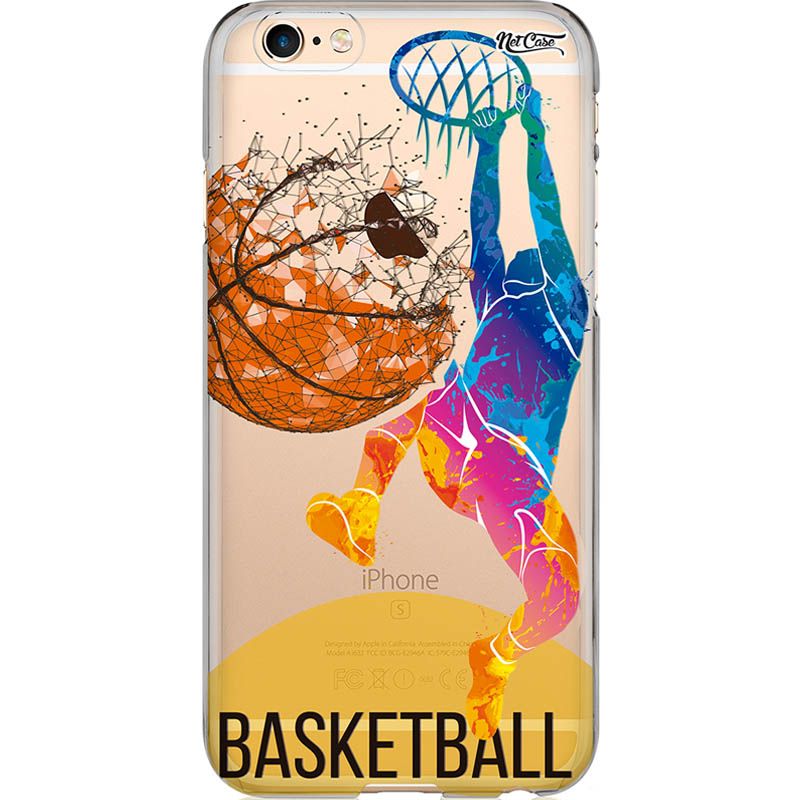 Capa Silicone NetCase Transparente Basketball Player