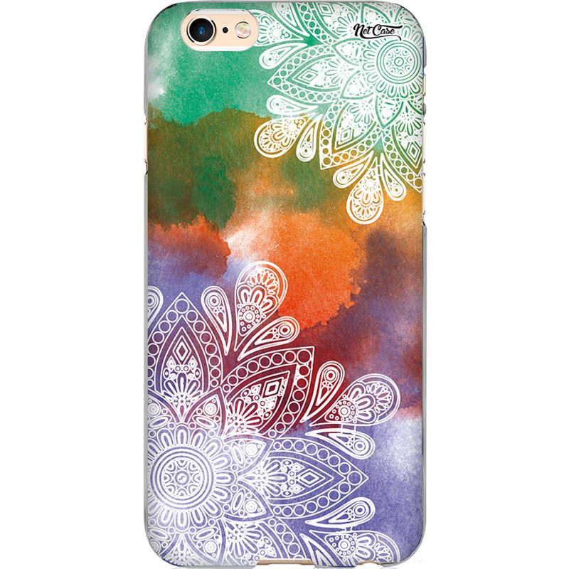 Capa Silicone NetCase Chapada Pintura Mandala Dupla