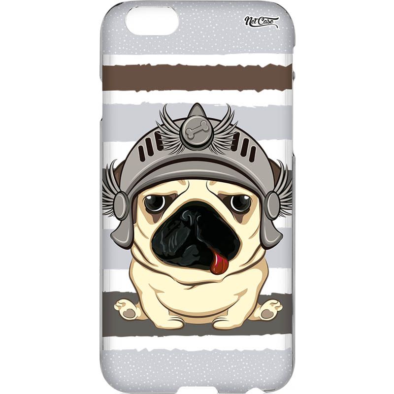 Capa Silicone NetCase Transparente Pug Viseira