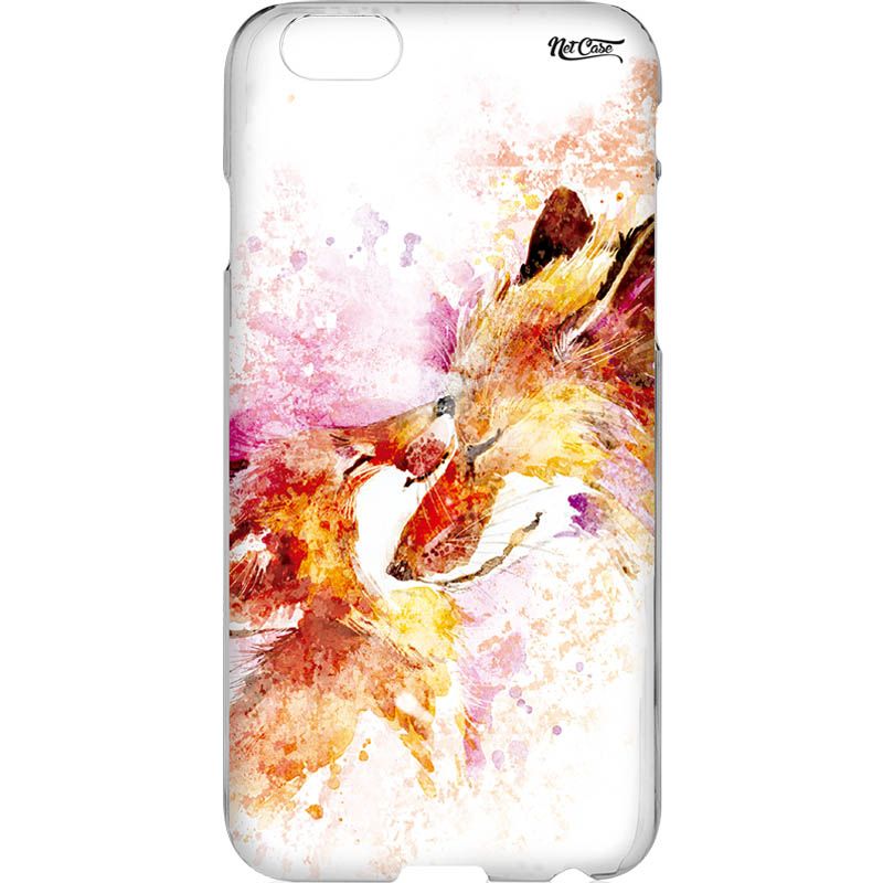 Capa Silicone NetCase Transparente Casal Raposas