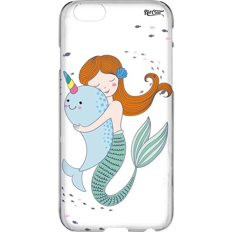 Capa Silicone NetCase Transparente Mermaid & Unicorn