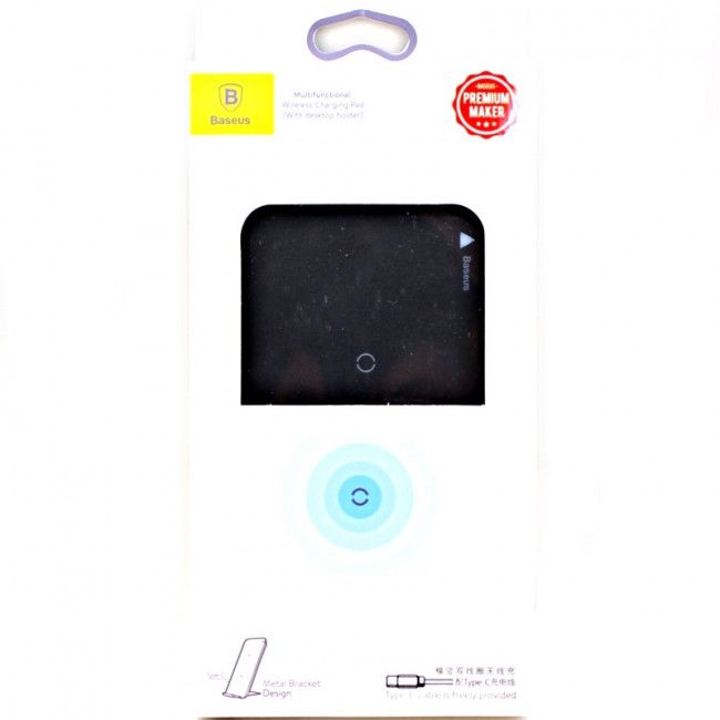 Carregador por Indução Baseus Desktop Wireless Suport - Preto