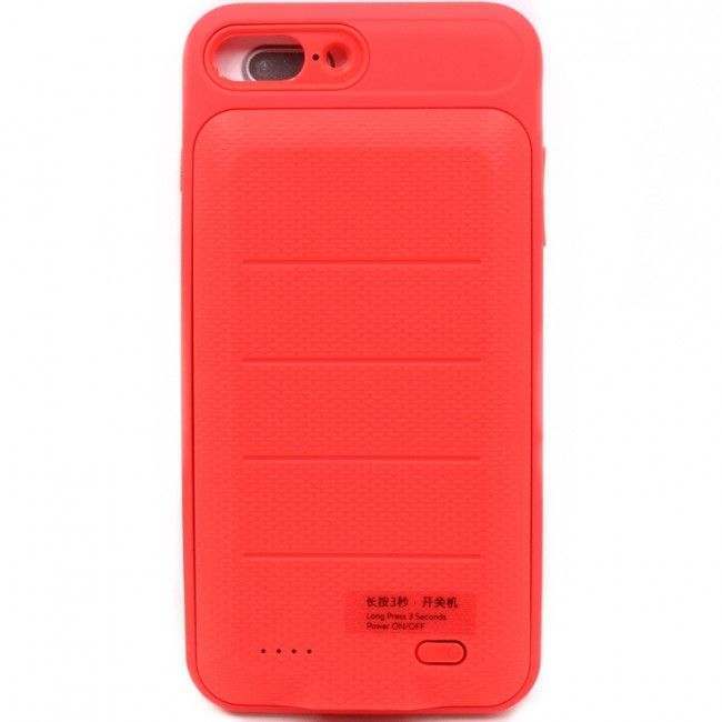 Capa Carregadora Ample Backpack Baseus para IPhone 7 Plus - 3650mAh - Vermelho