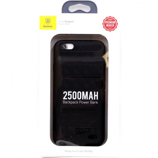 Capa Carregadora Ample Backpack Baseus para IPhone 6/6S - 2500mAh - Preto