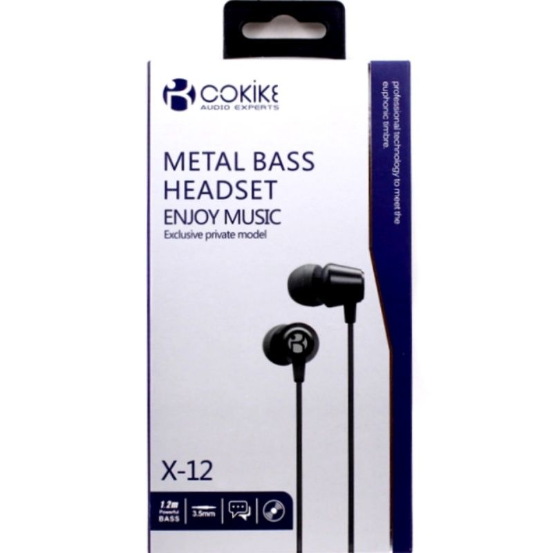 Fone de Ouvido Cokike X-12 - Dourado