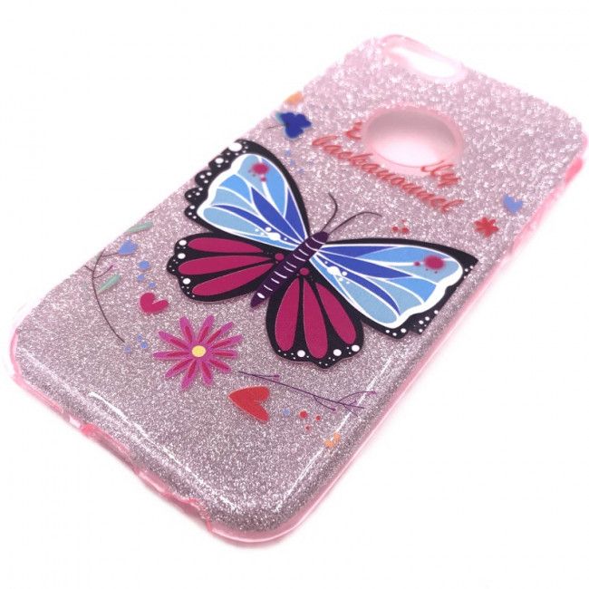 Capa Duplo Glitter - Borboleta