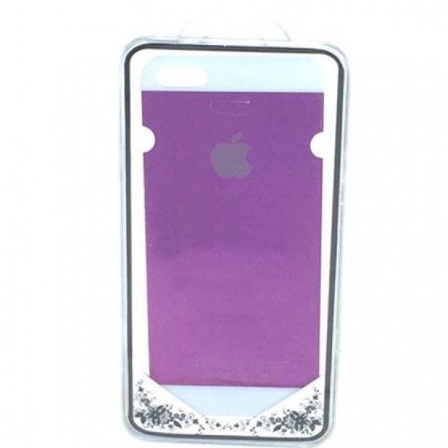 Película de Vidro Temperado Frente e Verso para IPhone 5G/5S/5C - Violeta