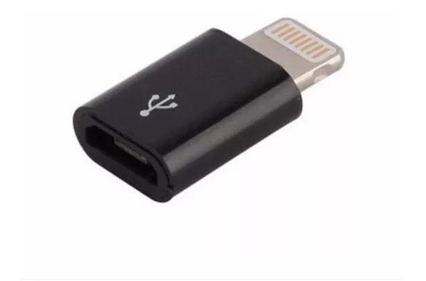 Adaptador Lightning(IPhone) para Micro USB/ V8 - Preto