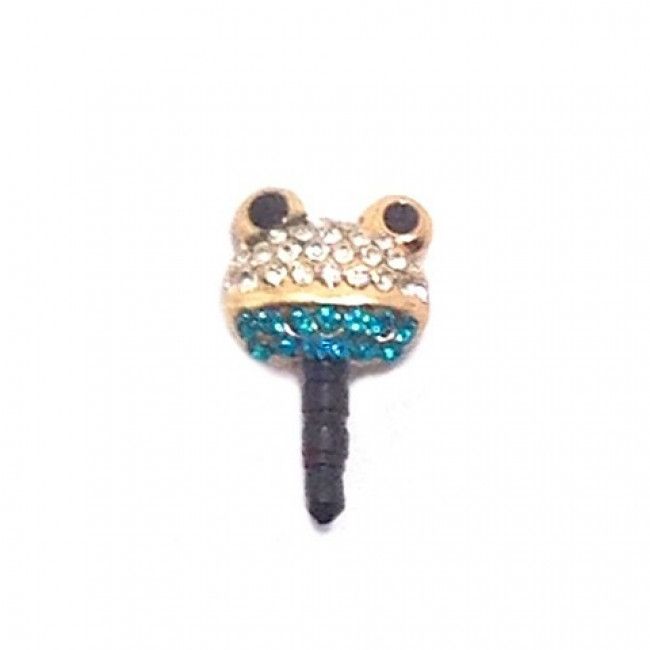 Plug para Celular Sapo Strass - Azul