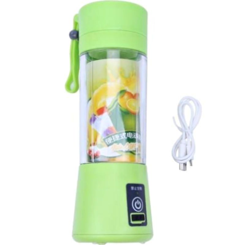 Mini Liquidificador Portátil 380ml - 2000mAh - Verde