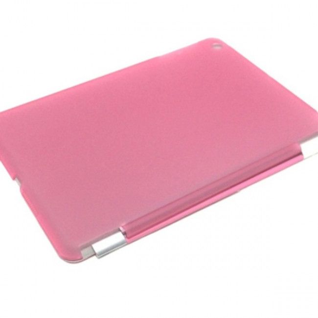 Capa Smart Cover com Fundo Transparente Removível para IPad Mini - Rosa