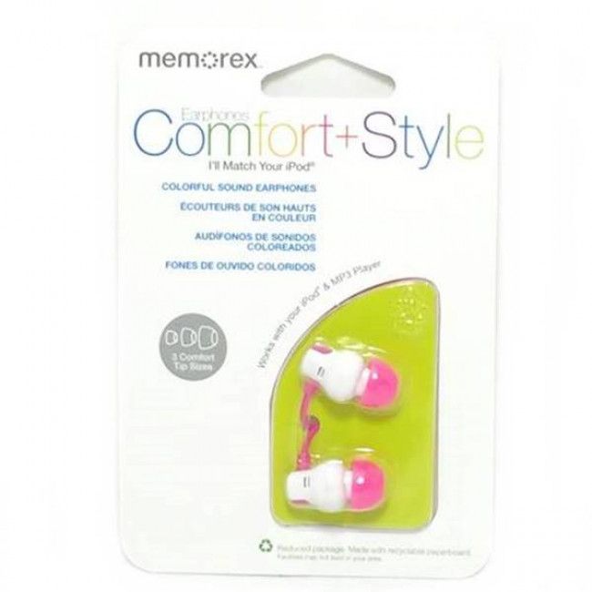 Fone de Ouvido Memorex Comfort+Style CB25 - Pink