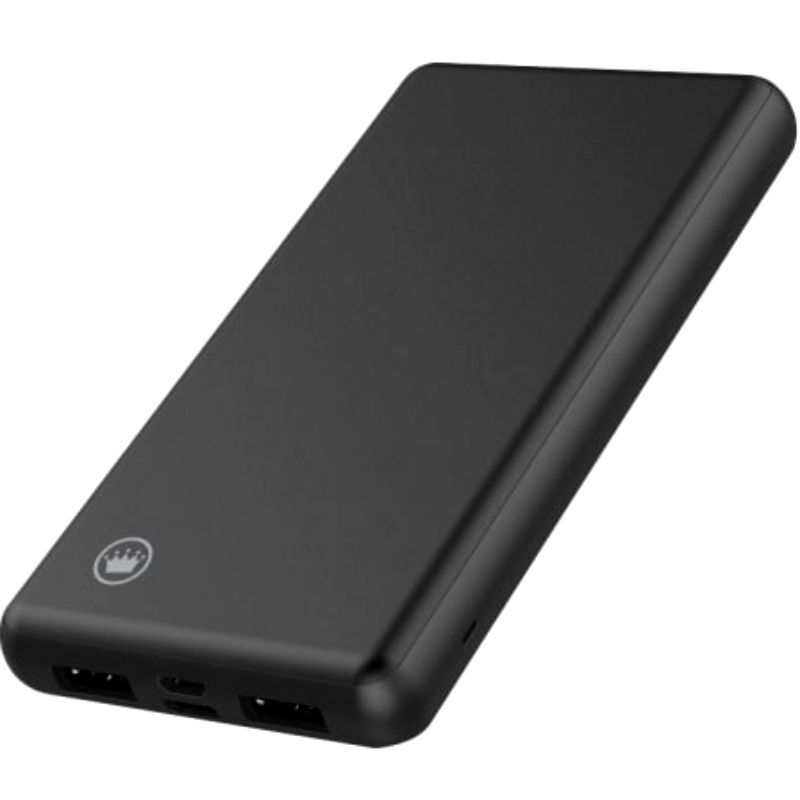 Bateria Extra Portátil Universal Power Bank Metálico Kimaster Dual Usb - E11 - 1000mAh - Preto