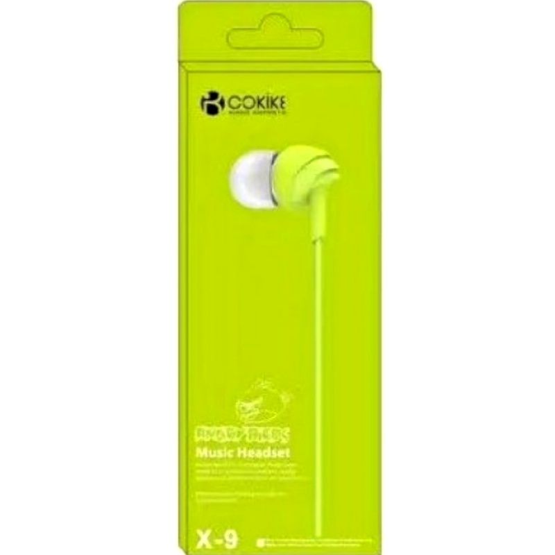 Fone de Ouvido Cokike Angry Birds X9 - Verde