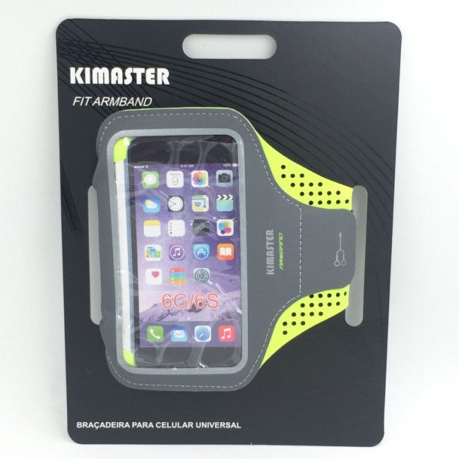Braçadeira Sport Kimaster Ventilada *Universal* - Verde