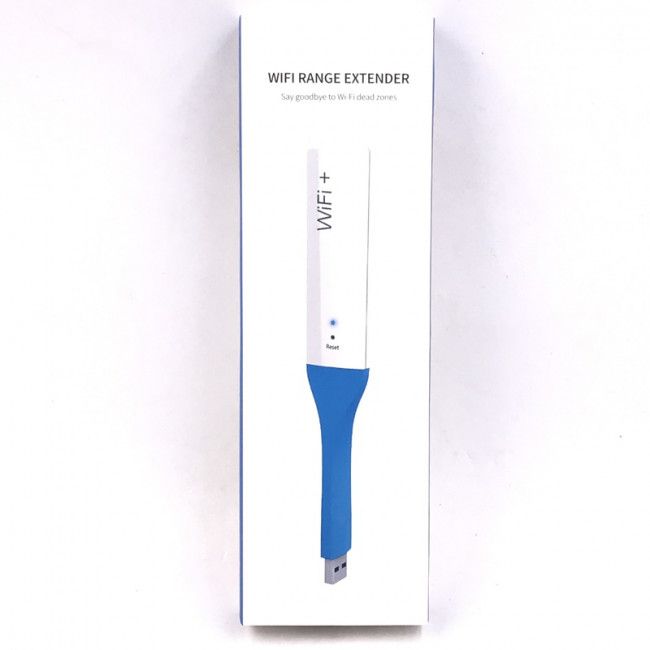 Repetidor de Sinal Wi-Fi Usb sem Fio - Branco e Azul
