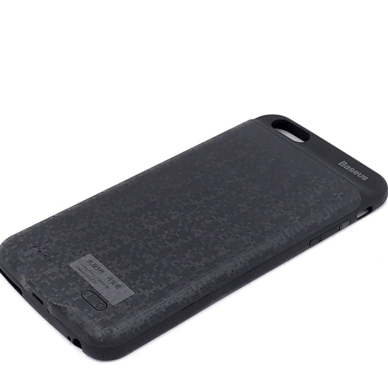 Capa Carregadora Baseus Pixels para IPhone 6 Plus - 3650mAh - Preto