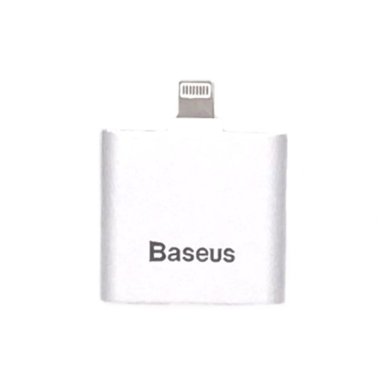 ADAPTADOR 2 EM 1 BASEUS PARA IPHONE/IPAD - PRATA