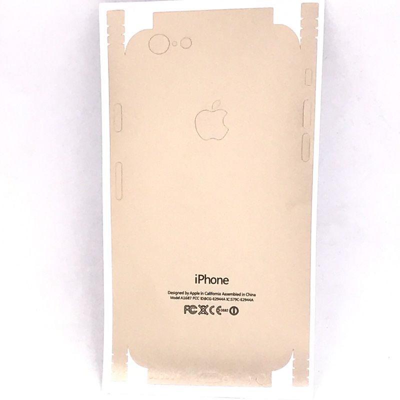 Película Traseira Adesiva para IPhone - Dourado