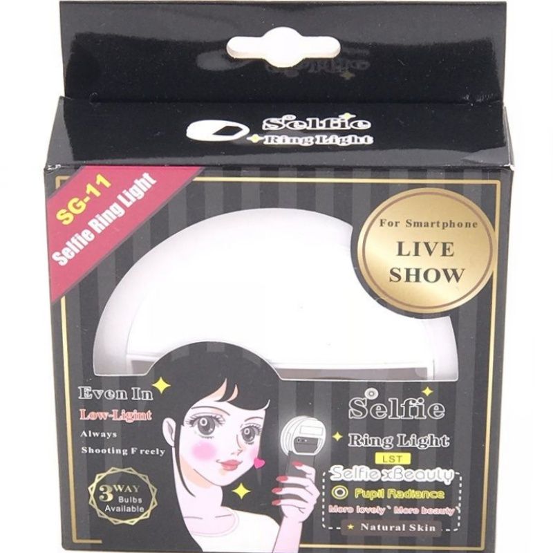 Selfie Ring Light para Smartphone DC/B3A - Branco