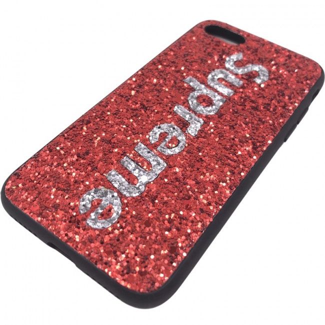 Capa Supreme Glitter - Vermelho