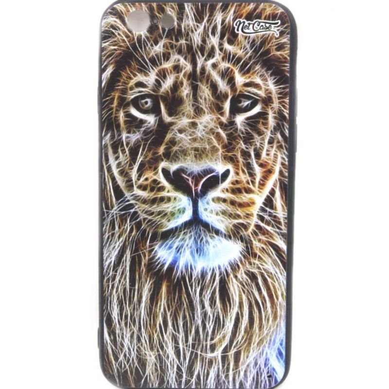 Capa NetCase Acrílica Fosca Chapada Electric Lion para IPhone 6/6S