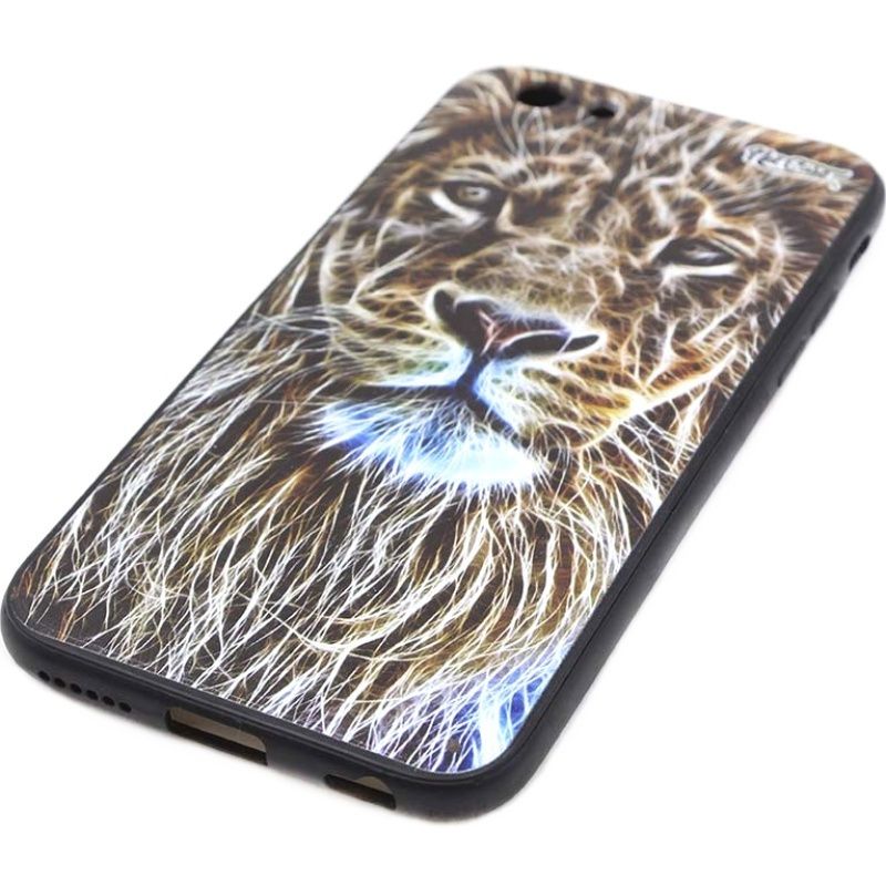Capa NetCase Acrílica Fosca Chapada Electric Lion para IPhone 6/6S