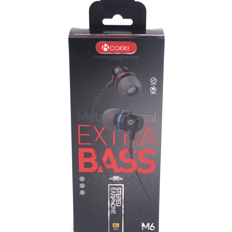 Fone de Ouvido Cokike Extra Bass M6 - Prata