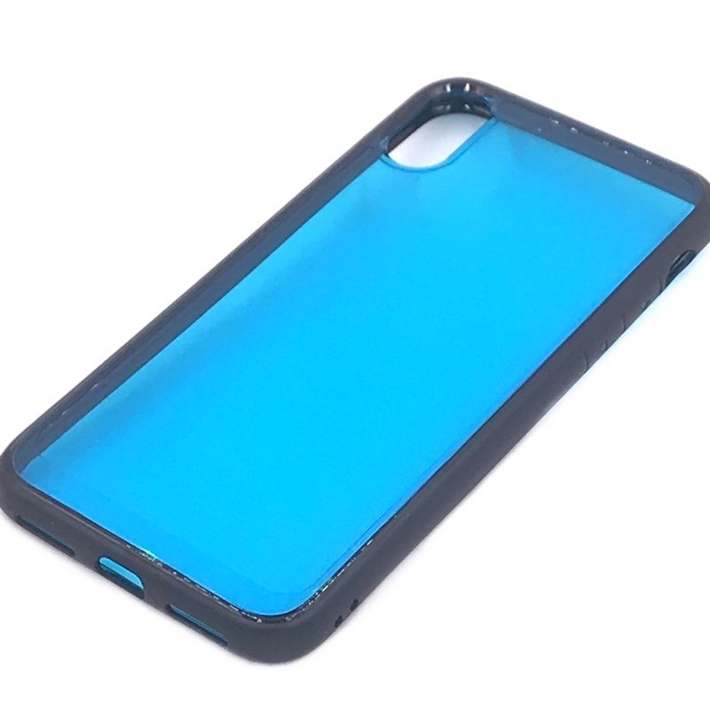 Capa Lateral Color para IPhone X/XS - Azul com Preto