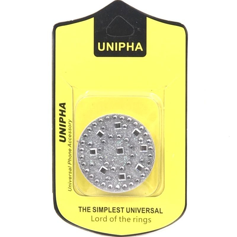 Suporte Pop Socket Strass - Prata
